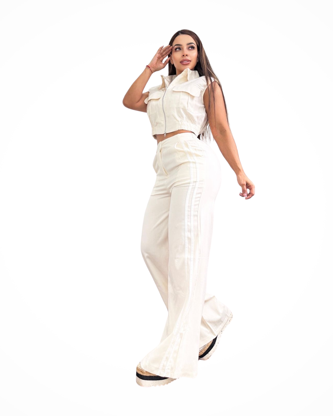 Side lines pants and vest