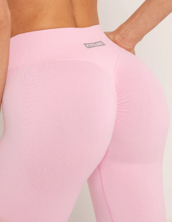 Set Seamless Sport Bra Knot and Leggins push up Heart