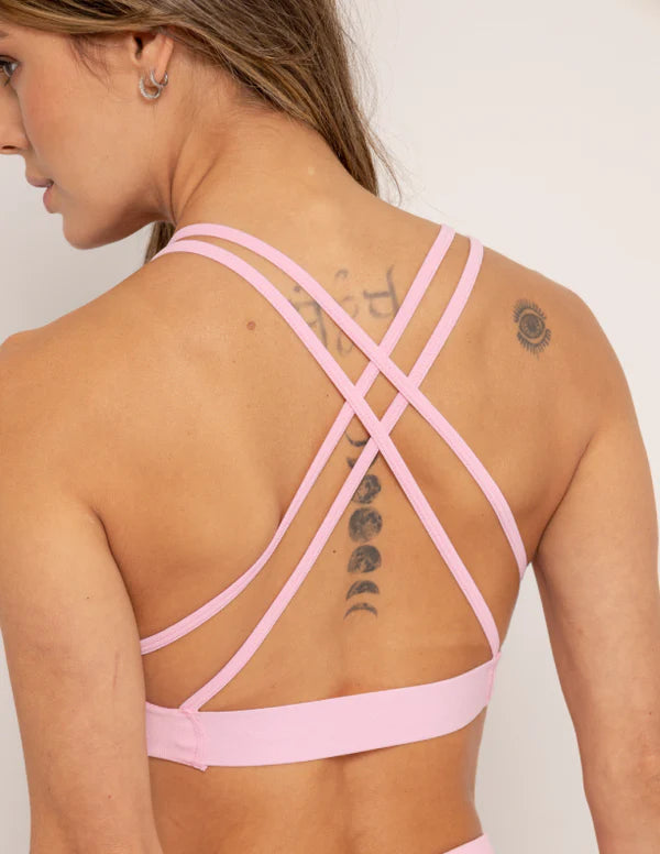 Set Seamless Sport Bra Knot and Leggins push up Heart