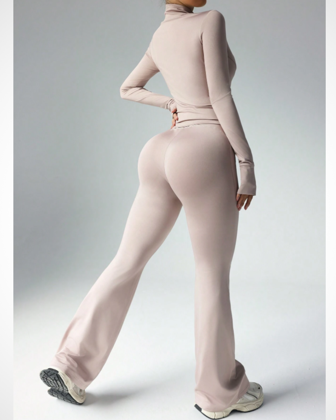 Long Sleeve Jacket and Slim Fit Pants Set