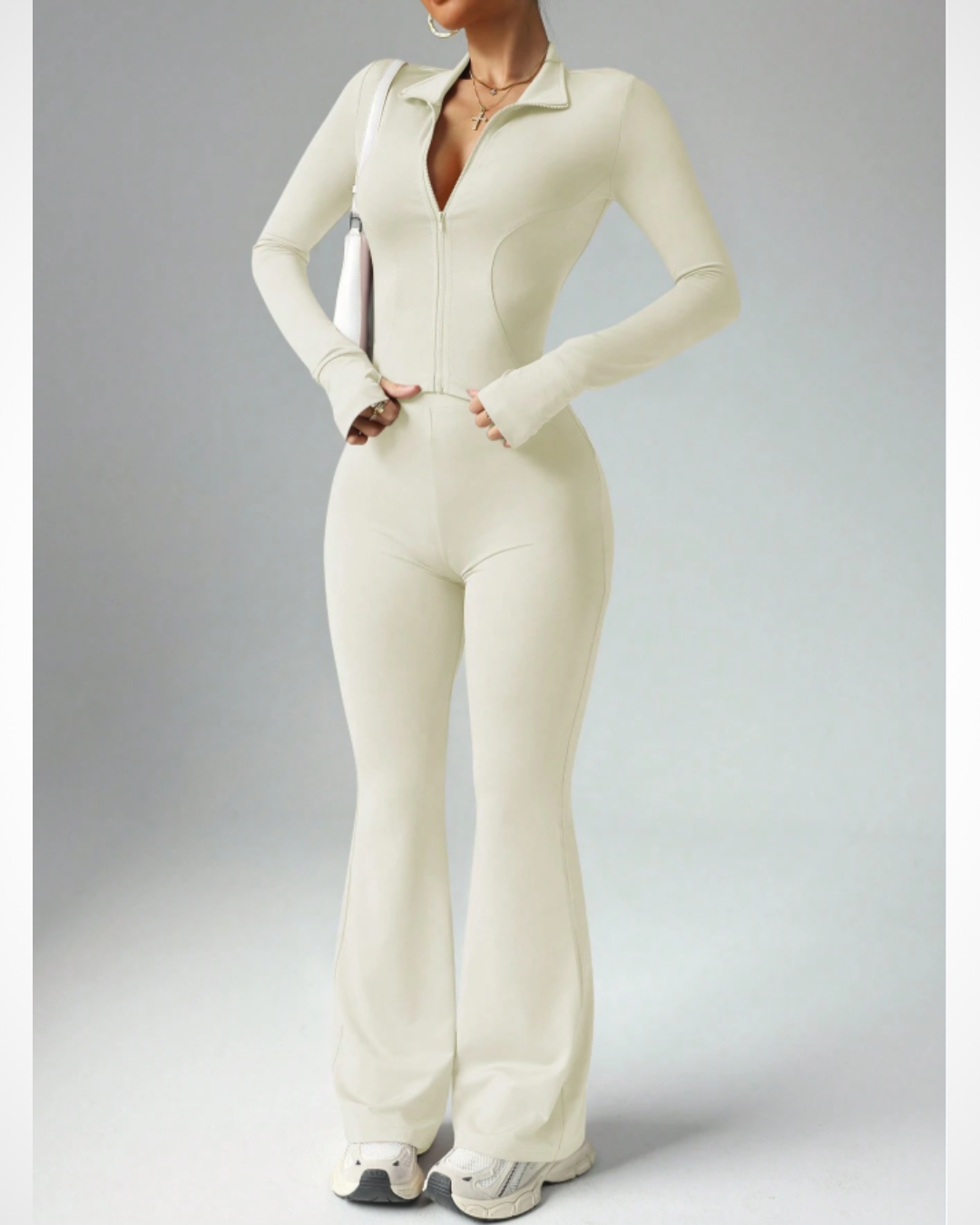 Long Sleeve Jacket and Slim Fit Pants Set