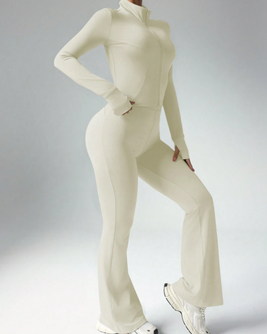 Long Sleeve Jacket and Slim Fit Pants Set