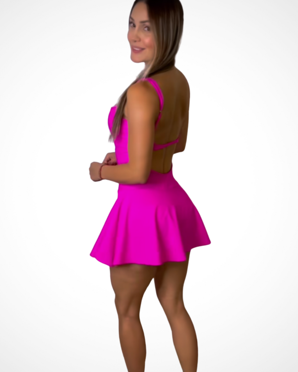 Sleeveless Backless Athletic Dress