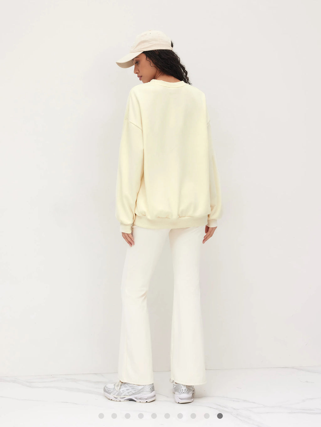 TERRY ROUND NECKLINE SOLID SWEATSHIRT