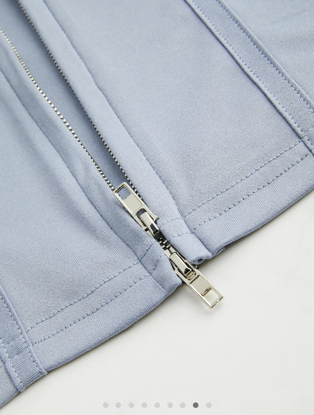 Zipper Jersey Crop Hoodie Curve & Plus