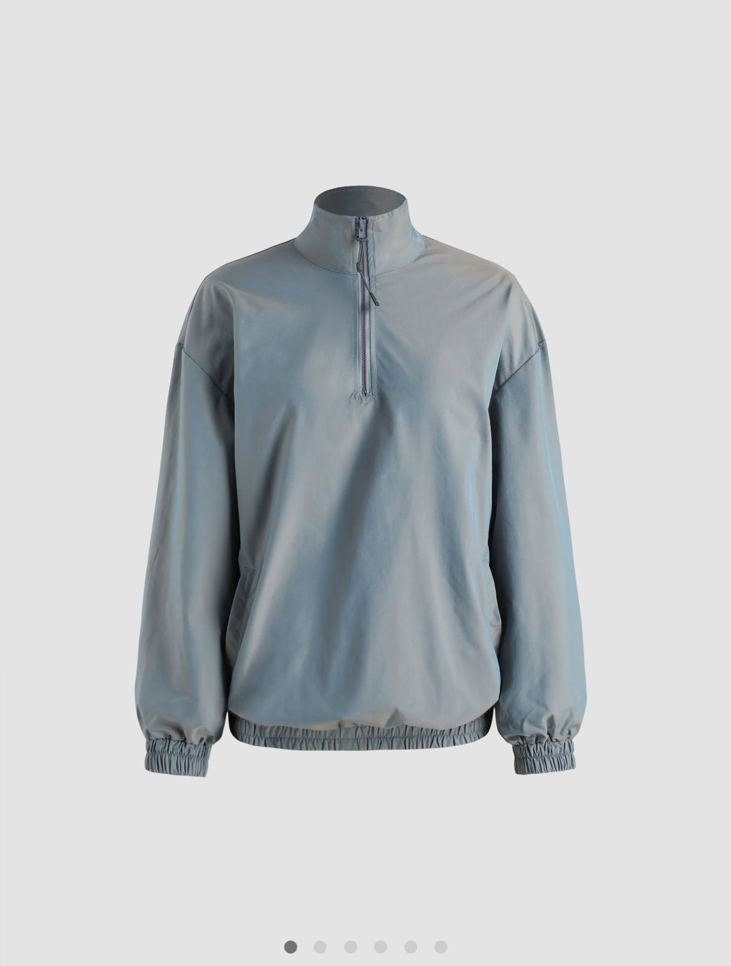 Stand Collar Solid Zipper Sweatshirt