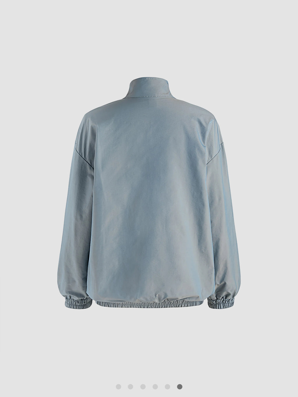 Stand Collar Solid Zipper Sweatshirt