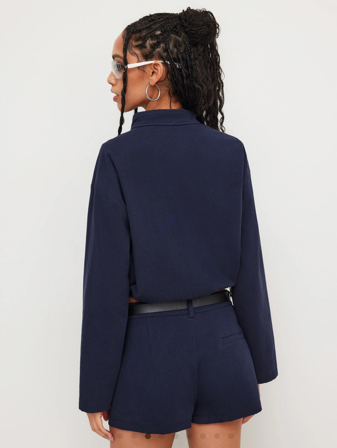 100% Cotton Funnel Neck Drawstring Jacket