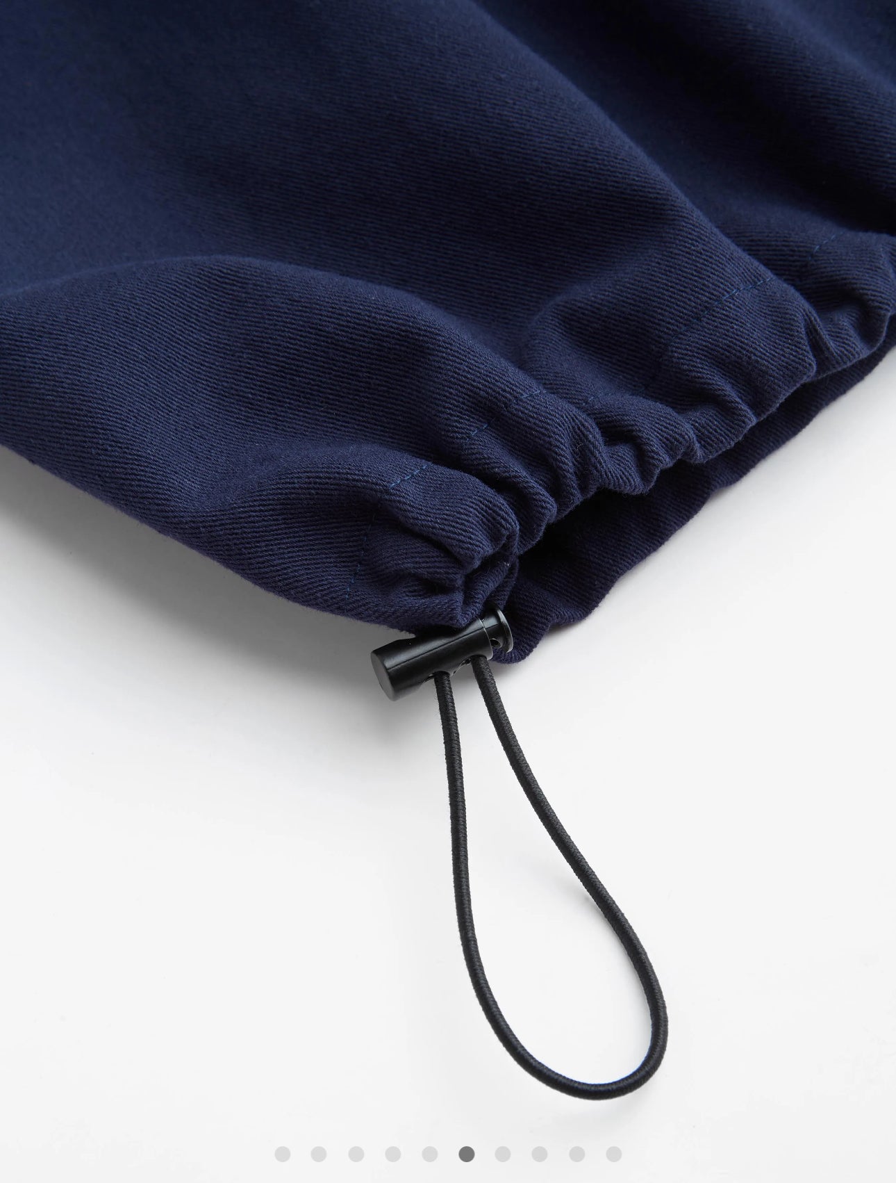 100% Cotton Funnel Neck Drawstring Jacket