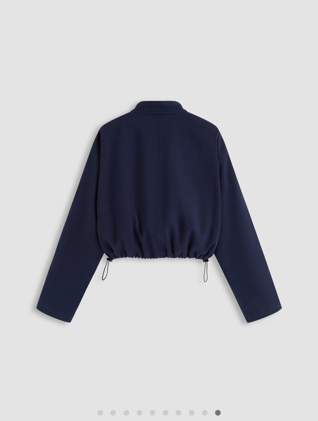 100% Cotton Funnel Neck Drawstring Jacket