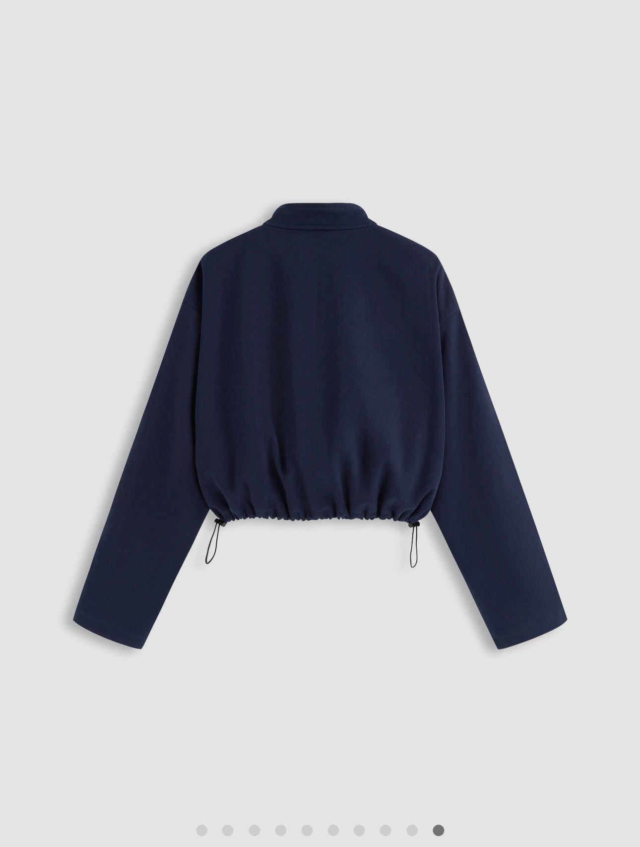 100% Cotton Funnel Neck Drawstring Jacket