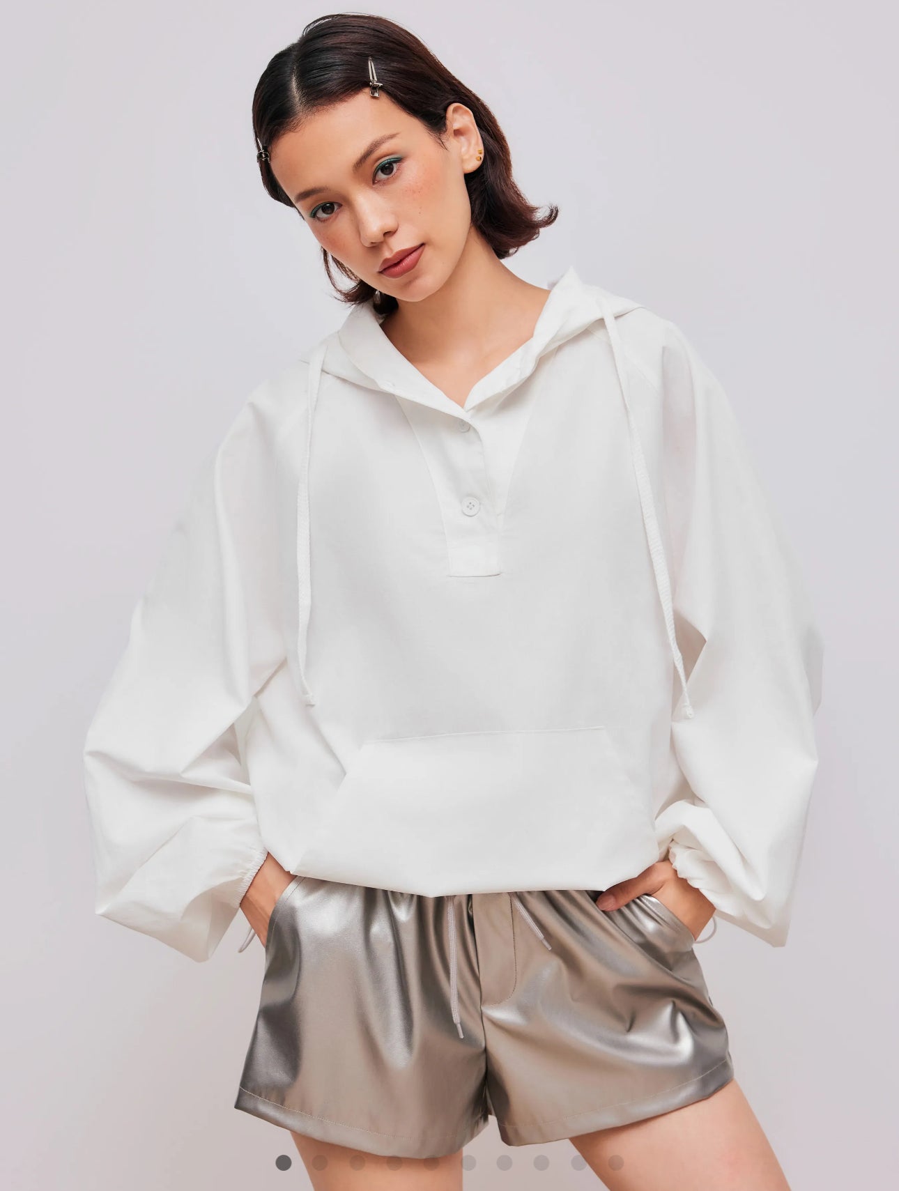 100% Cotton Drawstring Pocket Oversized Hoodie