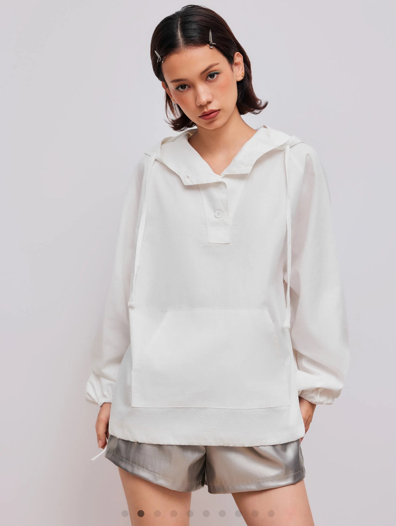 100% Cotton Drawstring Pocket Oversized Hoodie