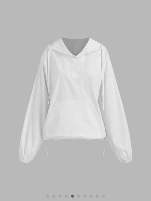 100% Cotton Drawstring Pocket Oversized Hoodie