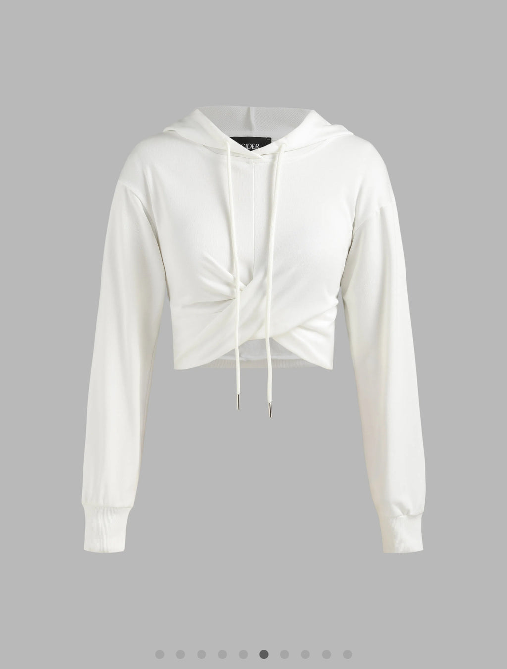 Terry Solid Twist Hoodie