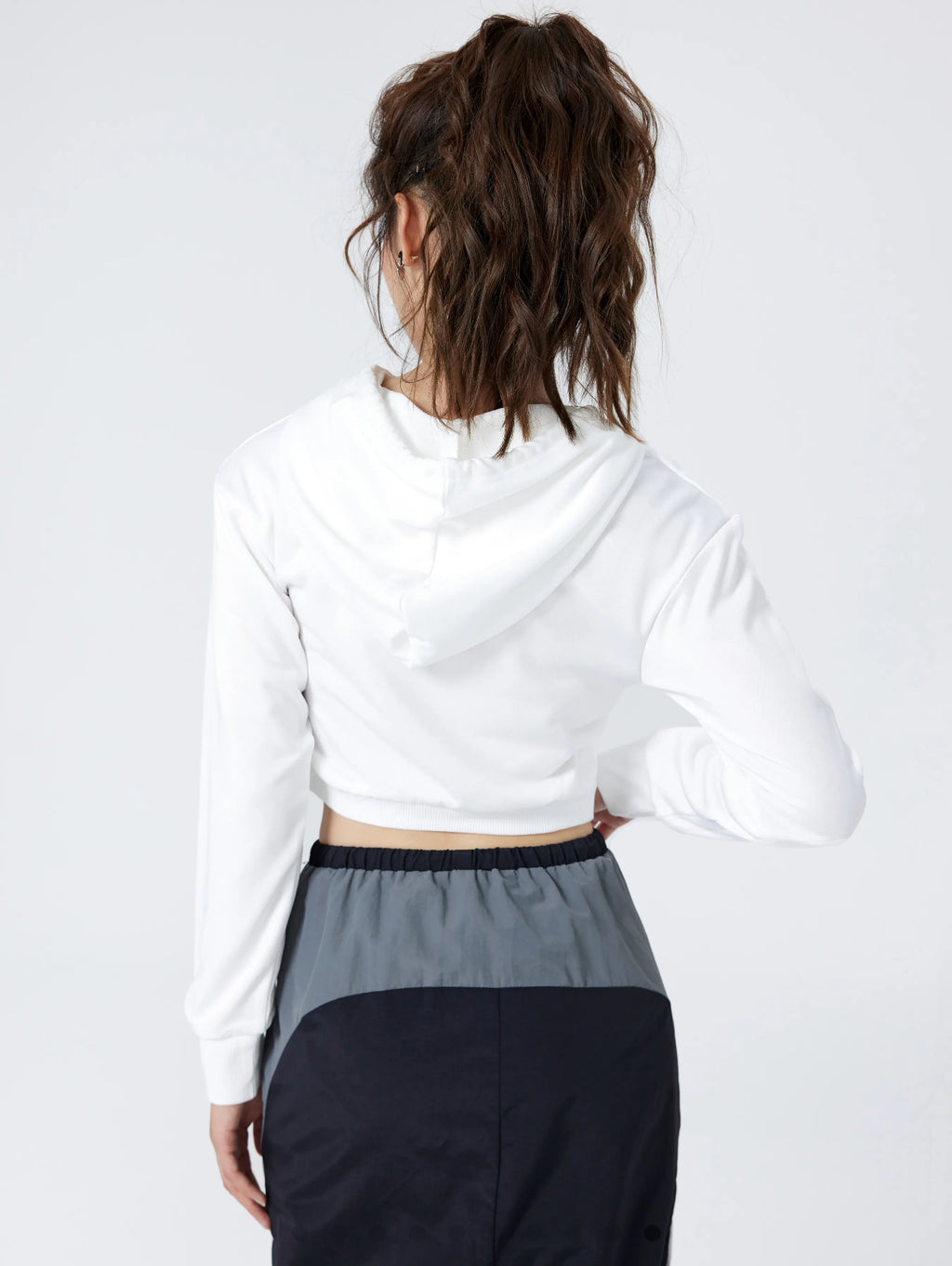 Terry Solid Twist Hoodie