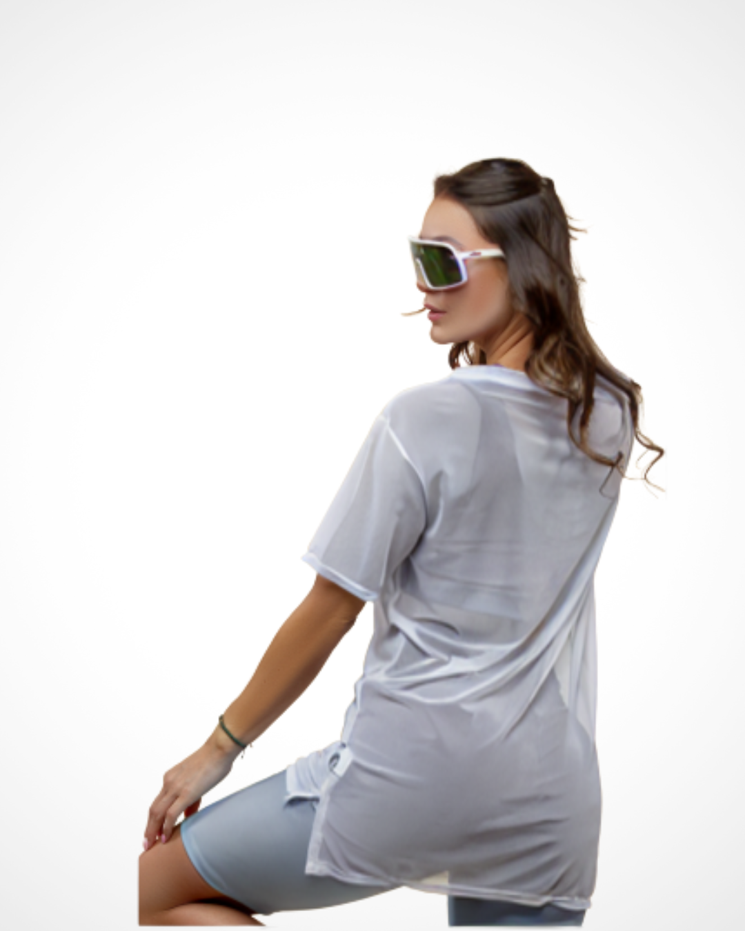 Oversized mesh Blouse
