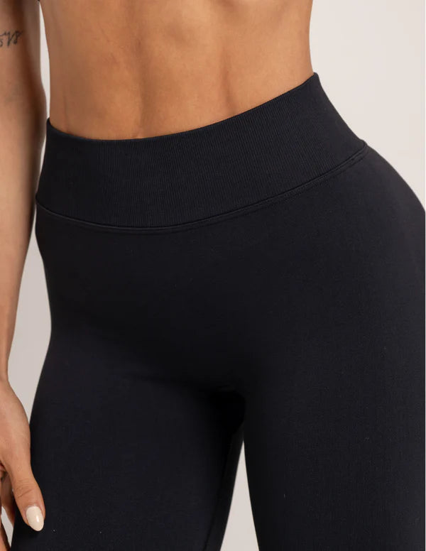 Set Seamless Sport Bra Knot and Leggins push up Heart