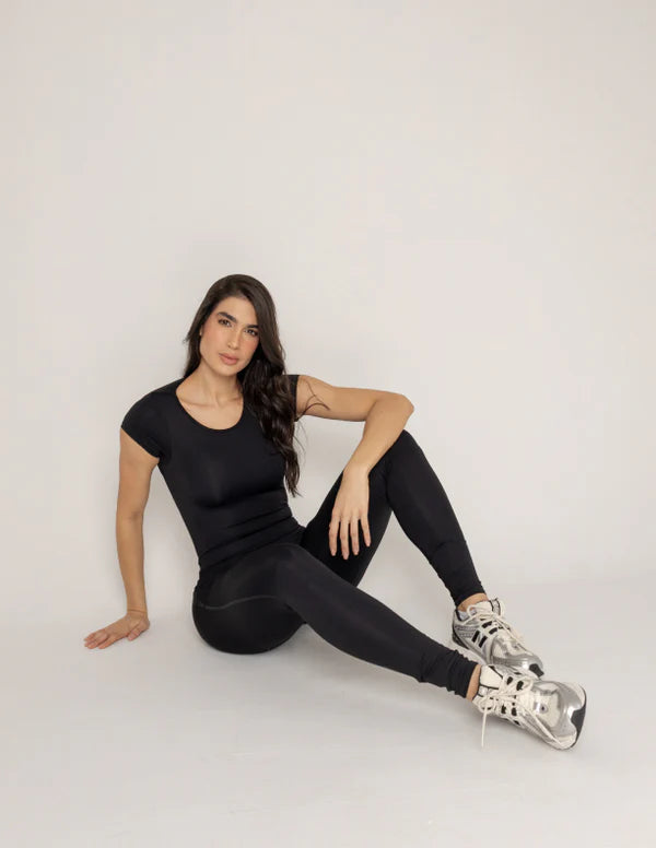 Cap sleeve jumpsuit open back